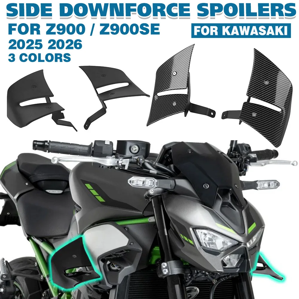 Z 900 SE Side Downforce Spoiler Fairing Winglet For KAWASAKI Z900 Z900SE 2025 2026 Motorcycle Naked Front Aerodynamic Wind Wing