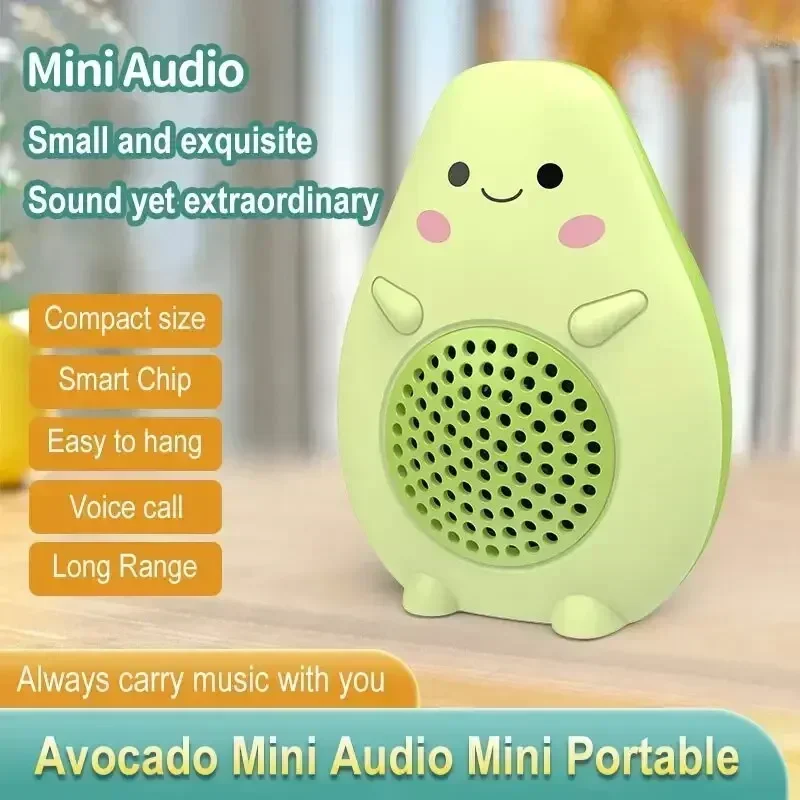 

Mini Speaker Card Large Volume Subwoofer Creative Bluetooth Audio Plug in Card bluetooth speaker Omputer Speaker Avocado