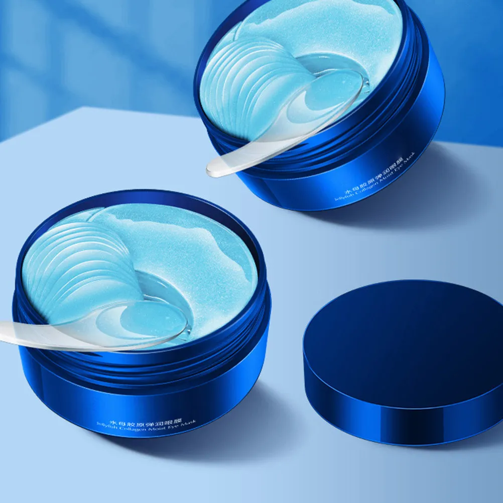 1 Box Collagen Hydrating Eye Mask Gentle Moisturizing Treatment Mask for Dark Circles Puffiness Fine Lines Under Eye Care