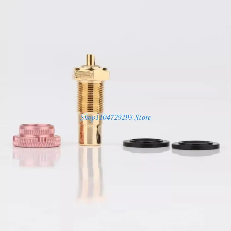Y2GD Brass Radio Focket Focket Gold Gold Female Auditory Terminal Universal