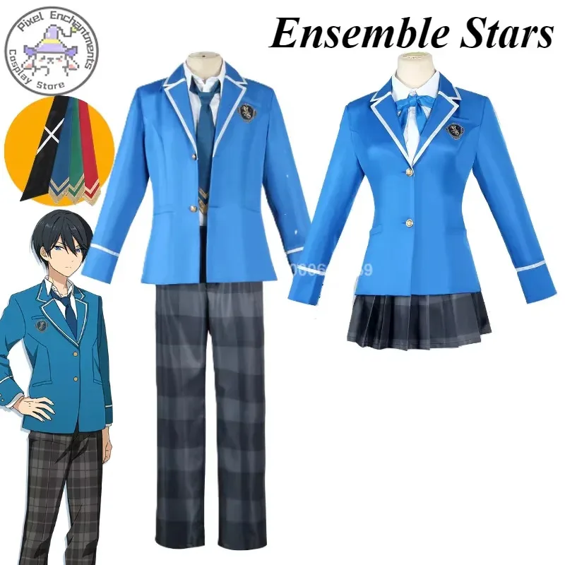 

Ensemble Stars Game Anzu Tenshouin Eichi Narukami Arashi Nagumo Tetora Ogami Koga Cosplay Costume Men Women School Uniform Suit