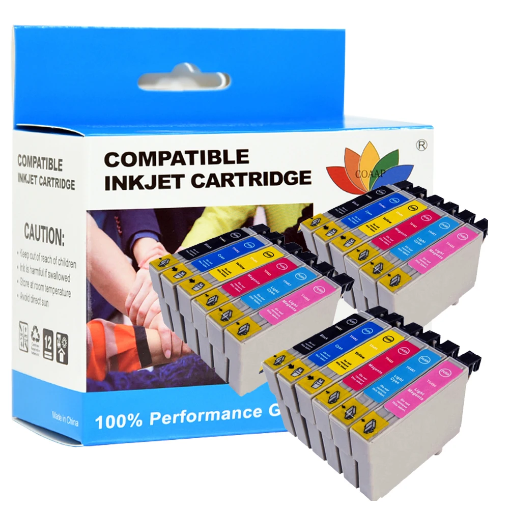 Compatible Ink Cartridge for Epson Stylus R340 RX500 RX600 R300 R300M R200 R220 R320 R340 RX620 Printer T0481 - T0486 T0487