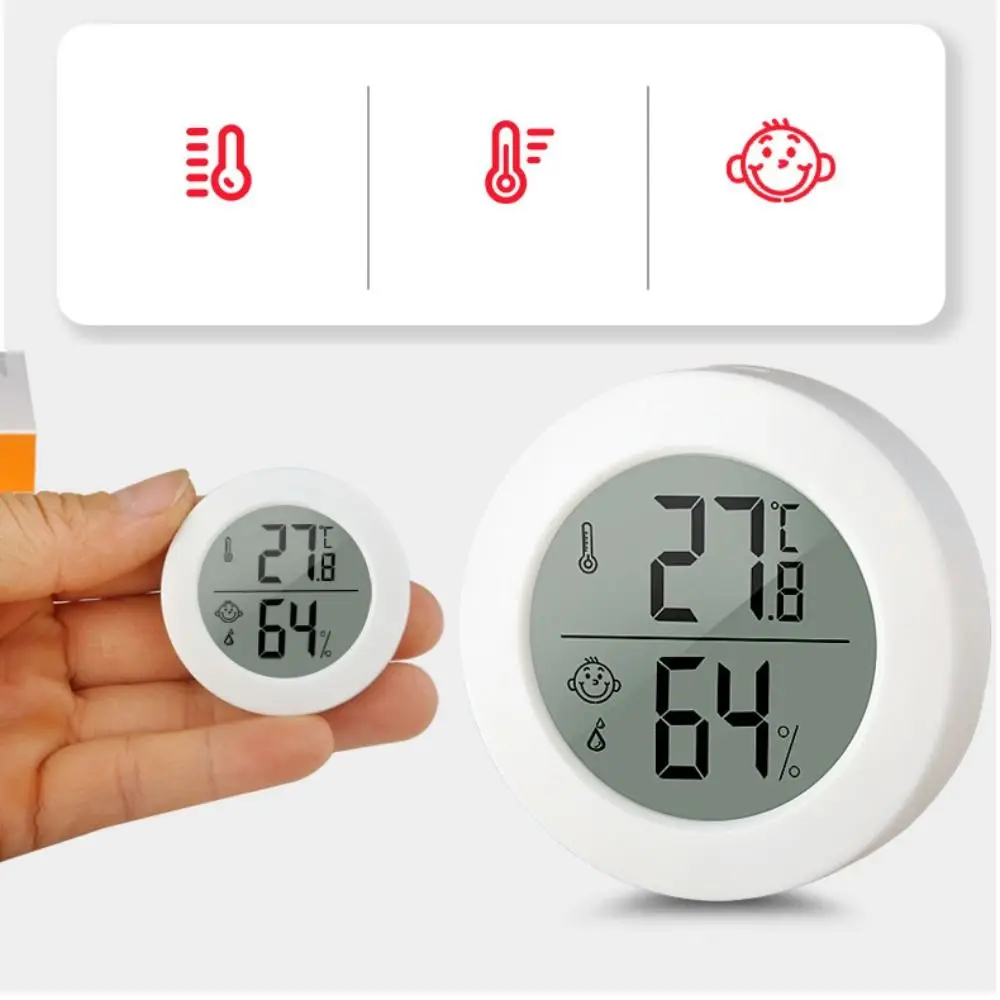 Portable LCD Digital Thermometer Mini High Accuracy Thermo-Hygrometer Professional Baby Room Temperature Humidity Meter