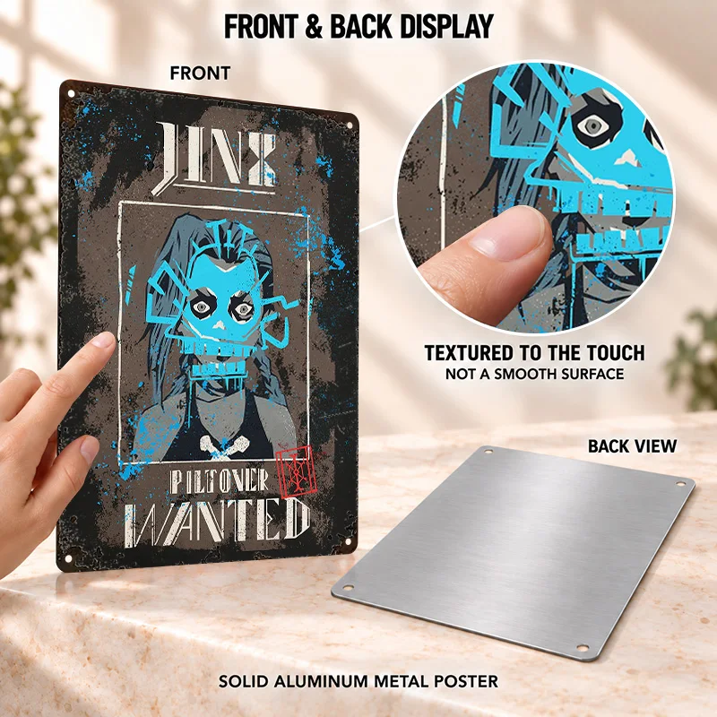 Arcane Printed Posters Animated Adventure Graphic Collector Room Wall Art Customized Aluminum Metal Sign Housewarming Keepsake