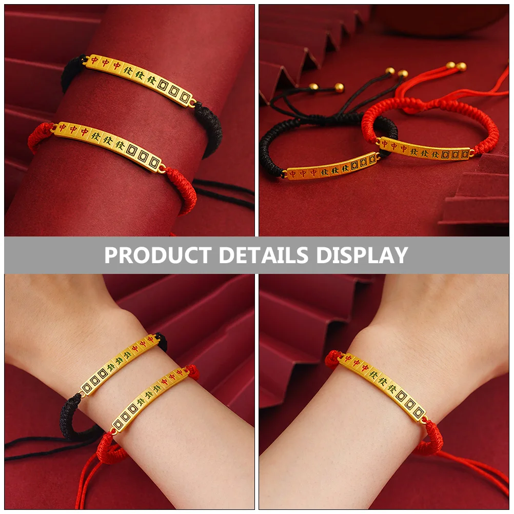 Chinese Style Bracelet Handmade Bracelets Embroidery Jewelry Lucky Red Woven Rope Miss