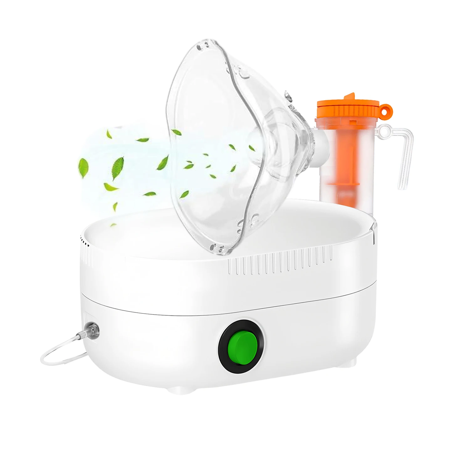 Máquina nebulizadora para adultos e crianças, nebulizador portátil para respirar com bocal e máscara, compressor de asma