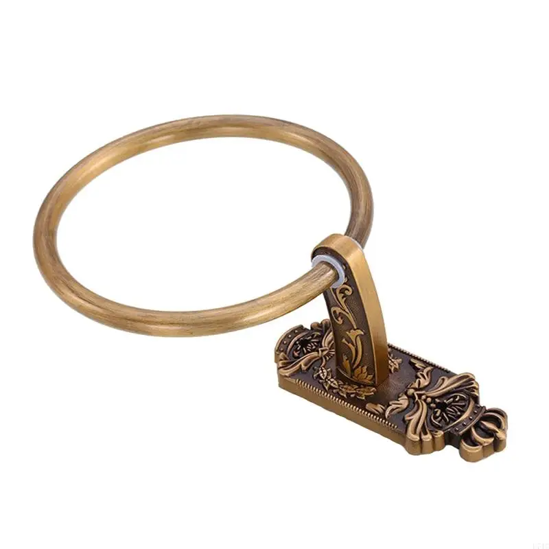 

L74C Solid Aluminium Hand Towel Ring Rustic Vintage Decorative Towel Holder for Home