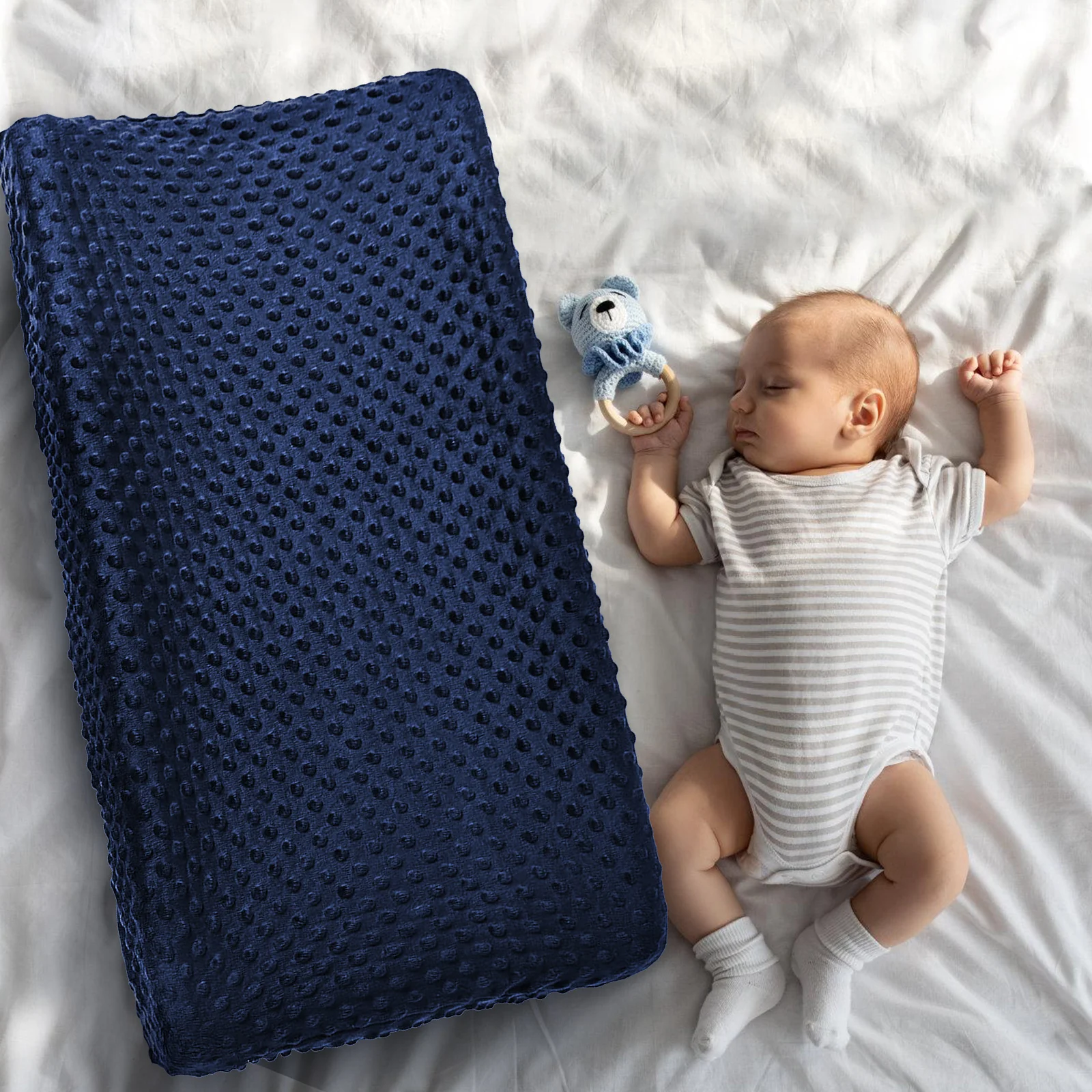 

Soft Baby Pad Cover Muslin Washable Reusable Diaper Changing Table Cover Durable Comfortable Breathable Mattress Protector