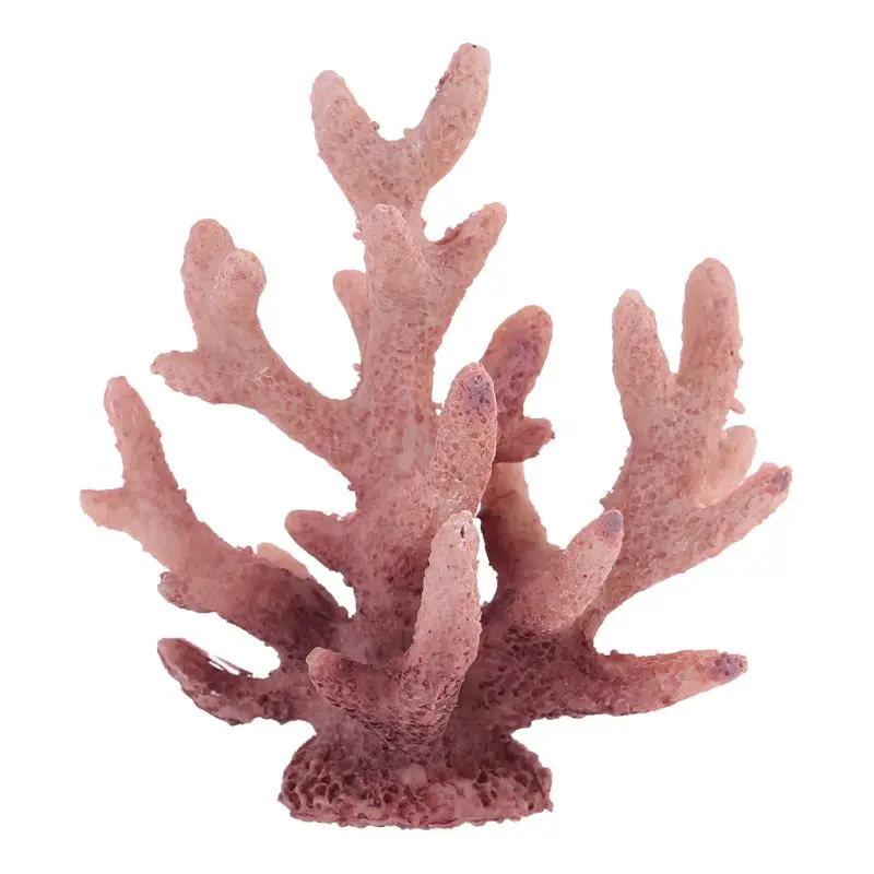 Aquarium Decor Small Polyresin Coral Ornaments Fish for Tank Coral Decor Artificial Resin Fish Hideout Coral Decorations