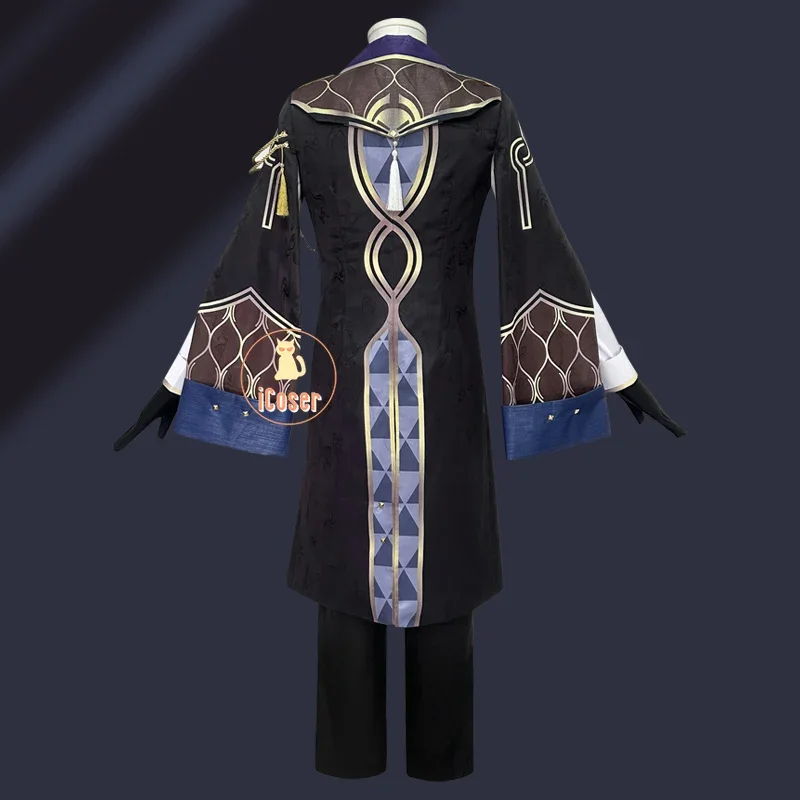 CosplayHonkai ستار السكك الحديدية افينتورين تأثيري حلي شعر مستعار عشرة حجر موحدة قبعة أقراط حفلة الهالوين للنساء الرجال الدعائم