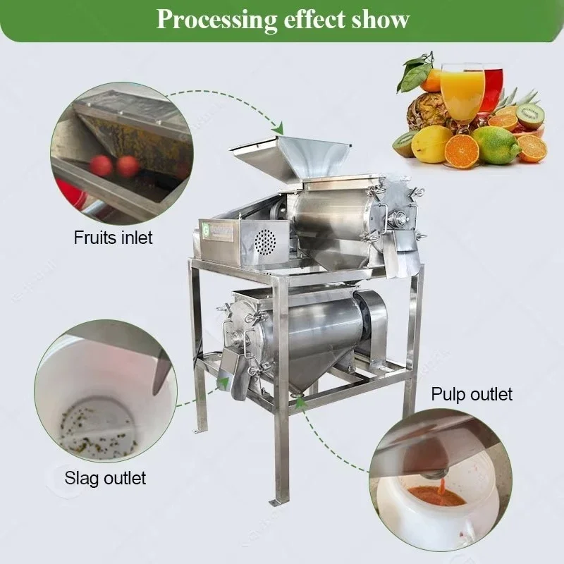 Factory direct sales vegetable mango pineapple jam making passion fruit puree machine pulp extractor