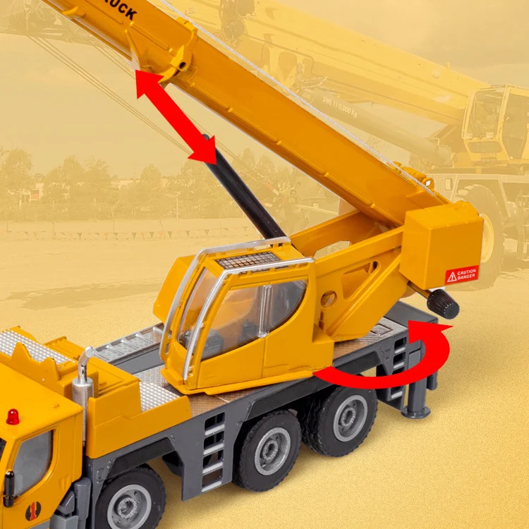 Crane Diecast 1/50 Scale Alloy Engineering Vehicle Collectable Toy Gifts for Children