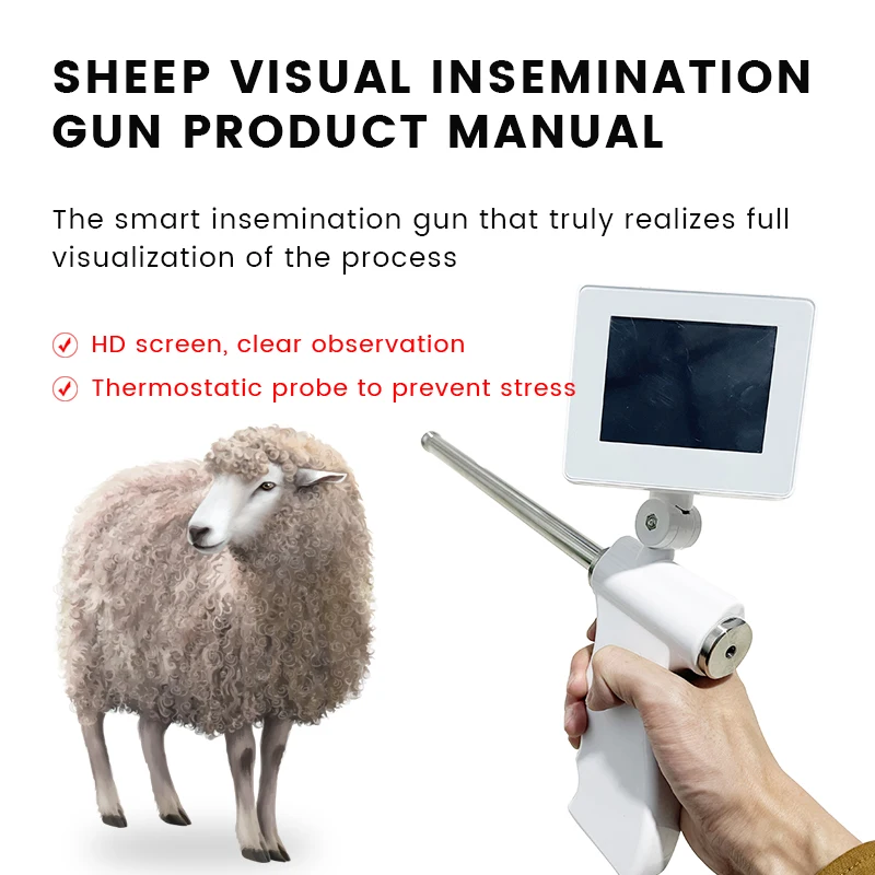 Sheep Video Endoscope Goat Camera Sperm AI Gun Artificial Insemination Sheep Frozen Sperm Fresh GUN Veterinary Breeding  TOOLS