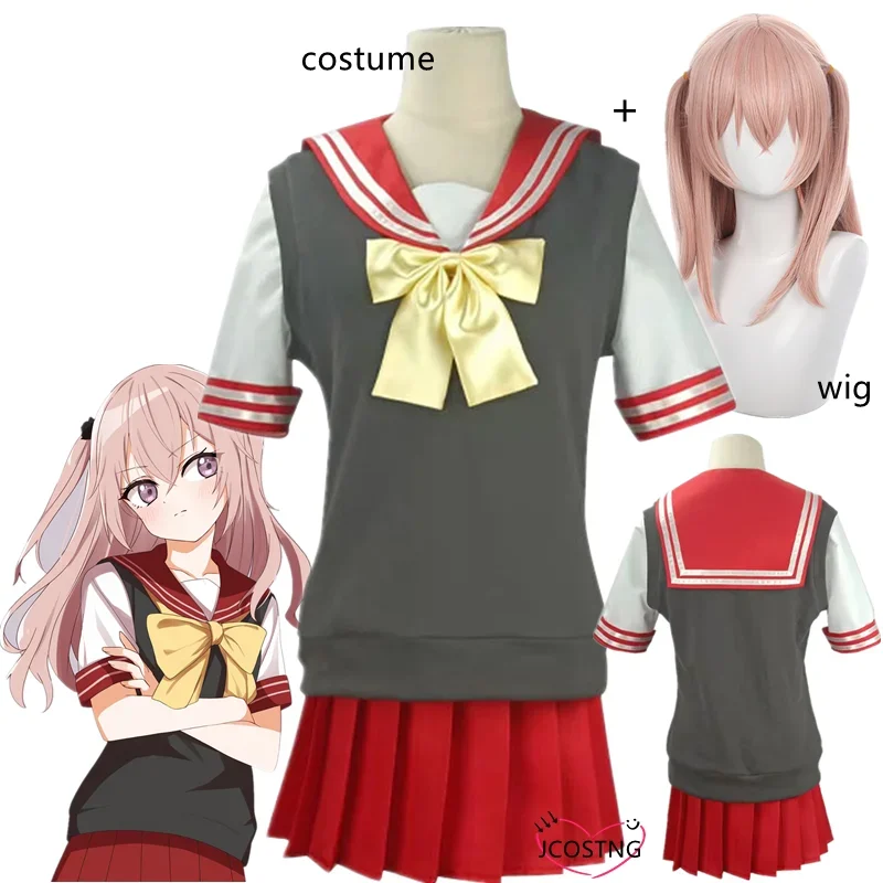 Hot anime my dress-up Darling Inui sauna full set JK uniform women Girl Halloween party cosplay costume School cloth with wig