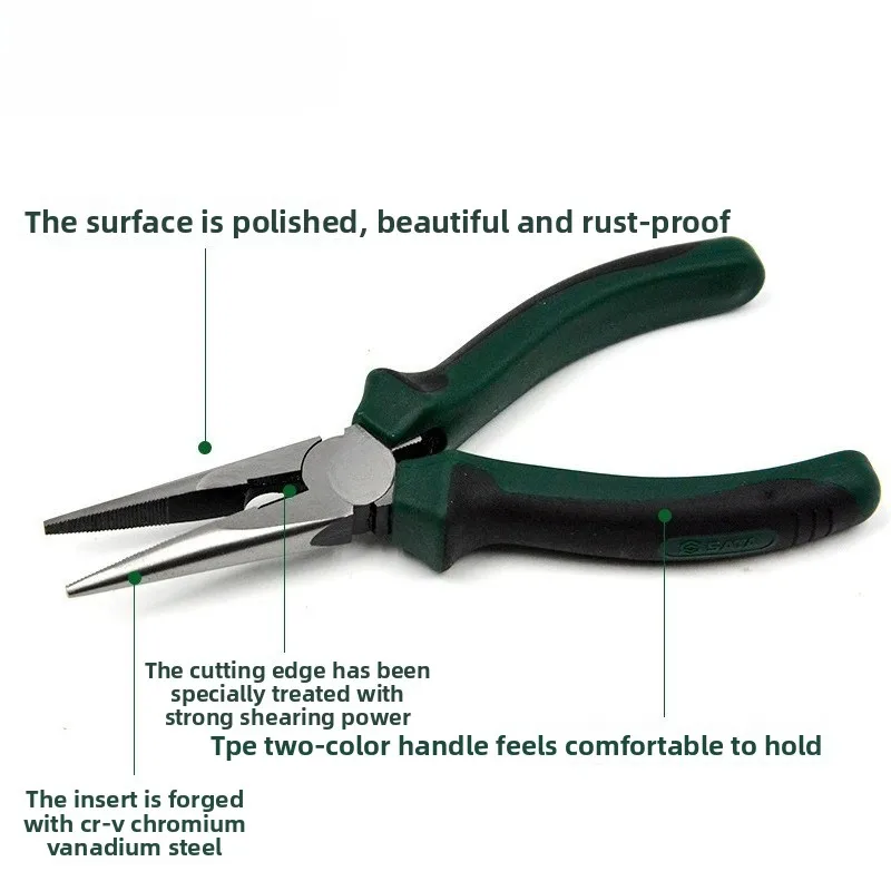 Tiger pliers multifunctional universal oblique pointed nose Daquan wire pliers electrician 70301A