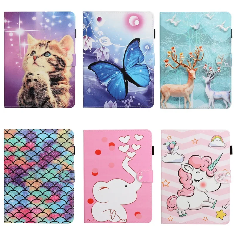 Per Samusng Galaxy Tab UN 8.0 pollici 2019 SM-T290 T295 Simpatico Gatto Unicorno Cervo Tablet Funda Copertura per Samsung galaxy Tab 2019