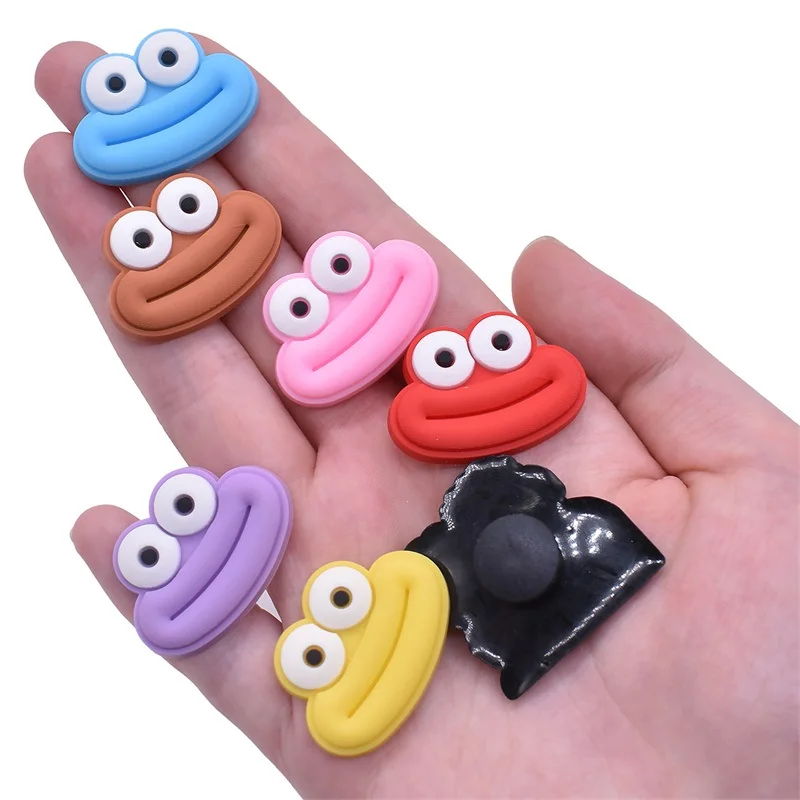 Colorful Cartoon Cute Sausage Mouth Rubber DIY Charm Shoe Accessories Boys and Girls Detachable Fashion Shoe Buckle