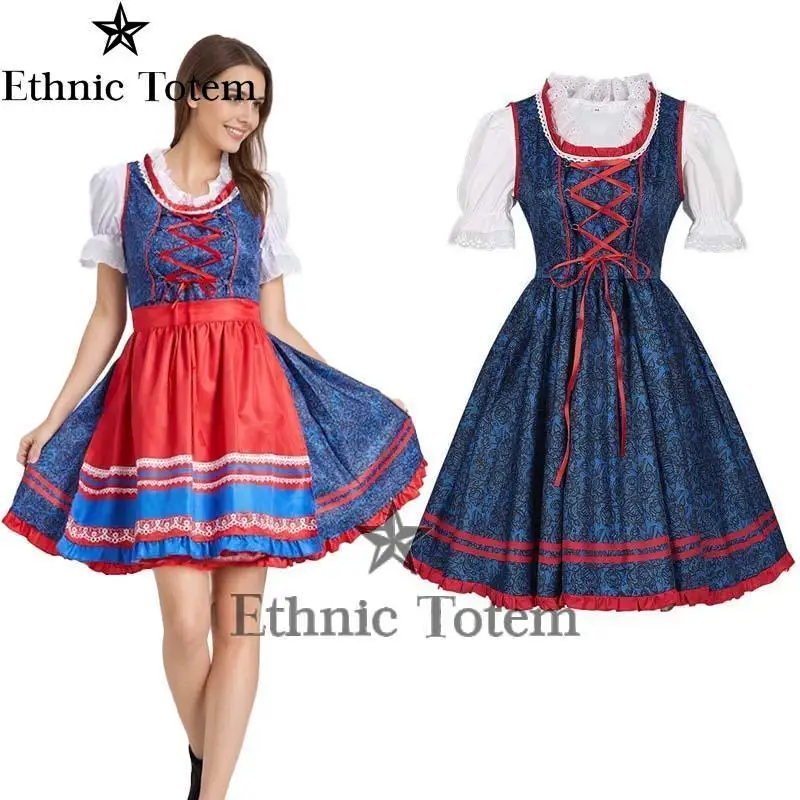 

Oktoberfest Costumes Women Dirndl Dresses 2Pcs German Dress for Oktoberfest Festival Bavarian Costume Beer Carnival Outfits