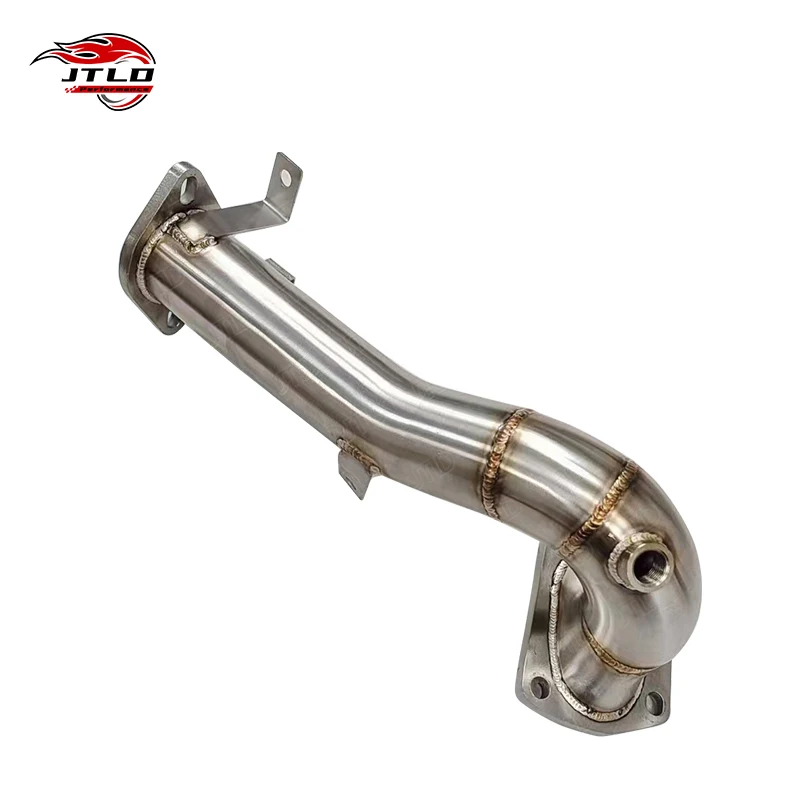 JTLD Customized 1.4L Polished Stainless Steel 304 Exhaust Pipes For FIAT Abarth 500 Downpipe Escapes