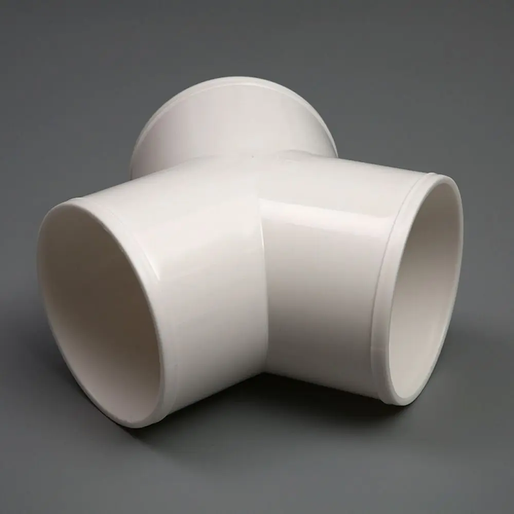 PVC Exhaust Duct Connector T/Y Shape 100/150/200mm Extractor Fan Ventilation Duct Coupler Splitter Connector Air Ventilation