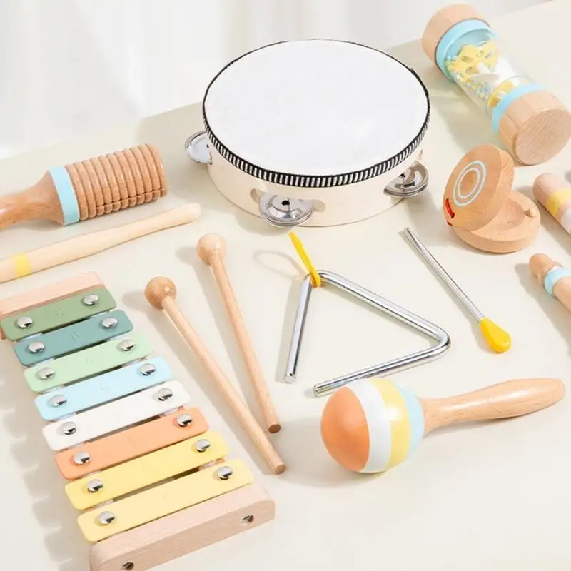 U2JB Musical Instruments Toddler Percussion Instruments Toddler Children Drum for Toddler Sensory and Musical Growth