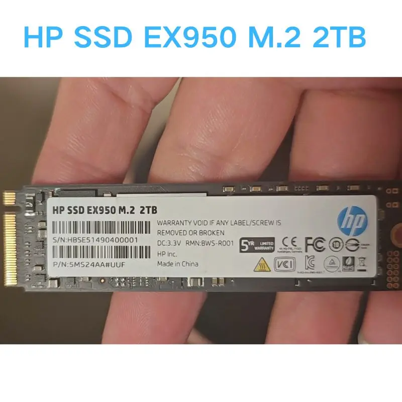 Second hand test OK HP SSD EX950 M.2 2TB Solid State Drive