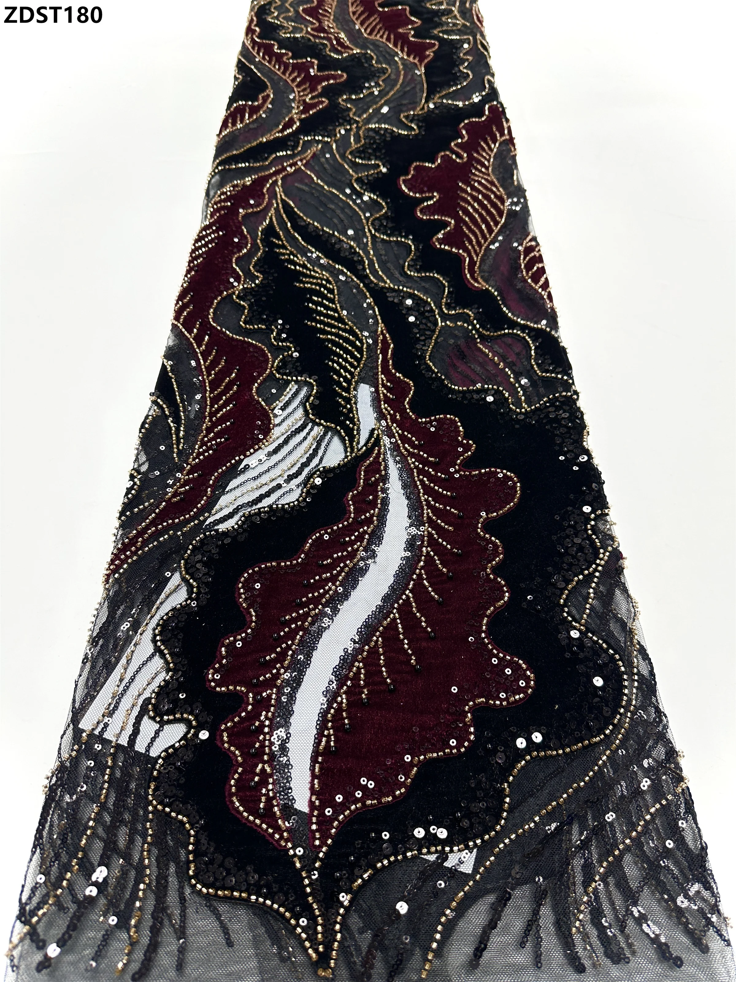 

2025 Luxury Beautiful Sequins Embroidery Lace Fabric For Bridal Party Dress Nigerian Sewing Embroidery Tulle Occasions Celebrant