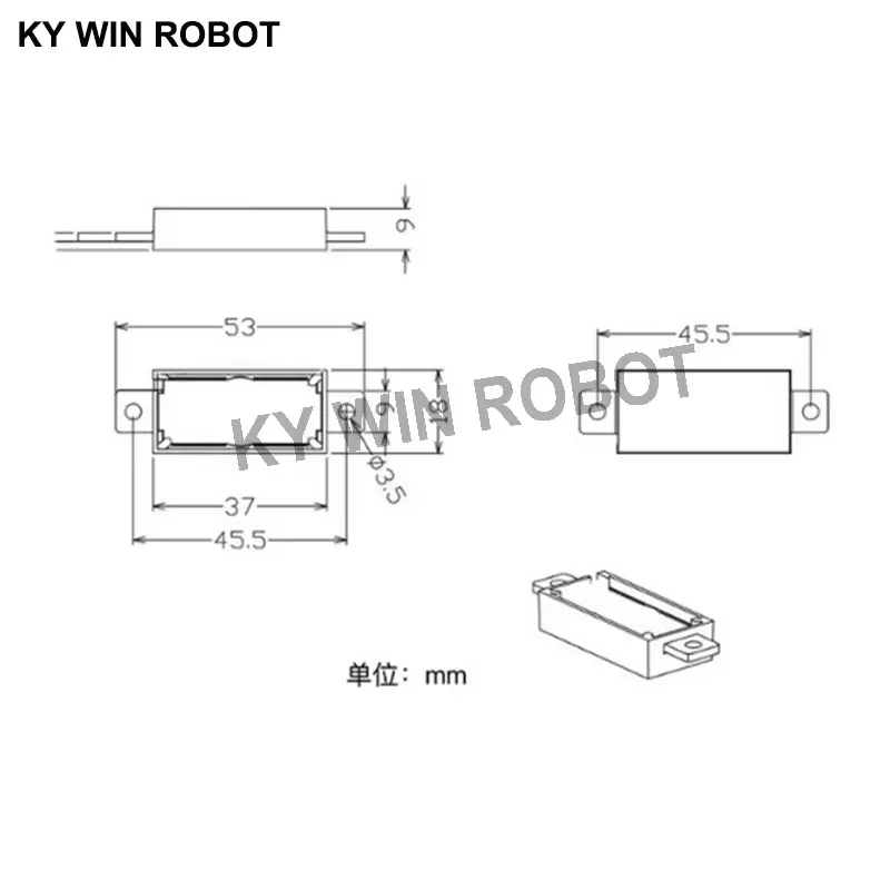 2PCS/Pair LCD Monitor/TV Speaker Horn 2W 8R 1837 3718 Loud speaker 8 ohms 2Watt 8R 2W 18*37MM thickness 9MM