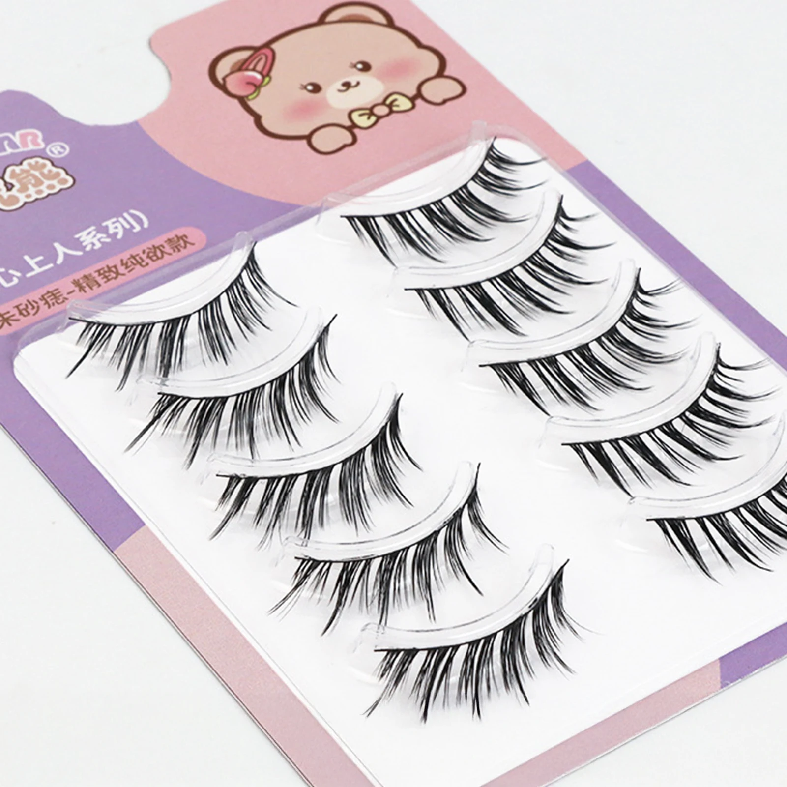 Fox- style False Eyelashes 13mm Look Fluffy individual fake Eyelashes daily Spiky Wispy Thick lash makeup Wedding accessories