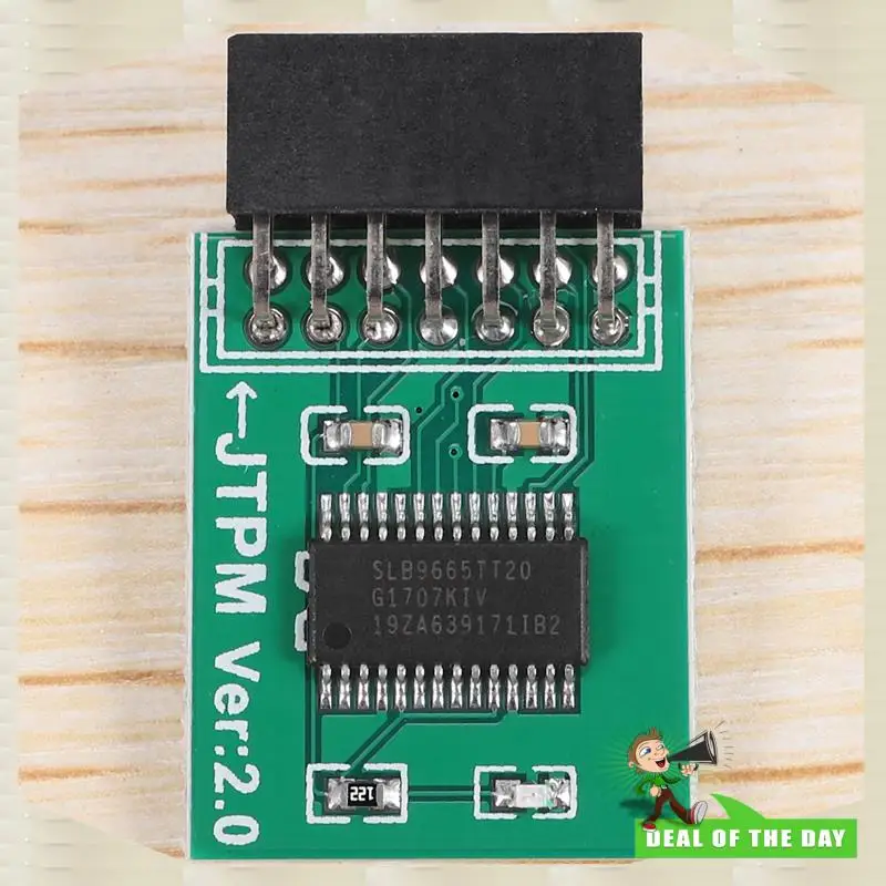 Consegna in 24 ore TPM 2.0 Modulo di sicurezza con crittografia Scheda remota Modulo LPC-14PIN 14 pin LPC per MSI TPM2.0 LPC 14 pin Sicurezza Mo