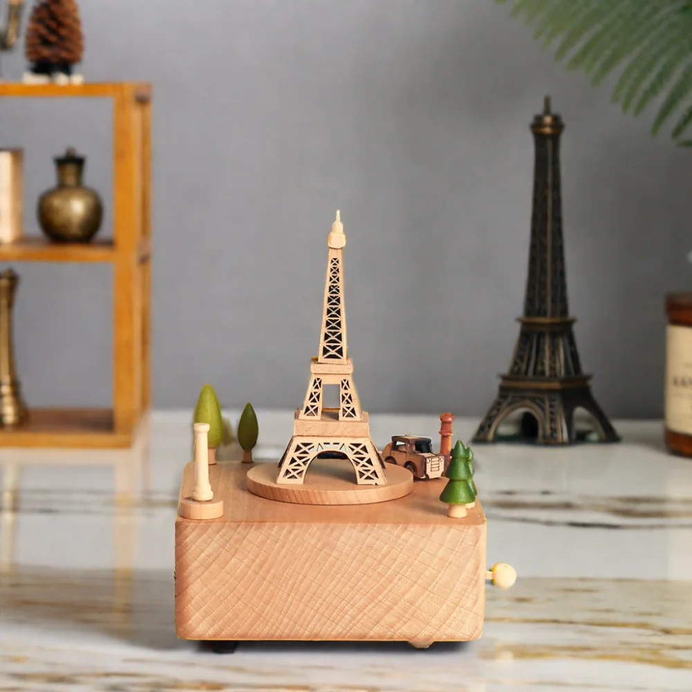 

Most Popular Eiffel Tower Wooden Music Box For Souvenir