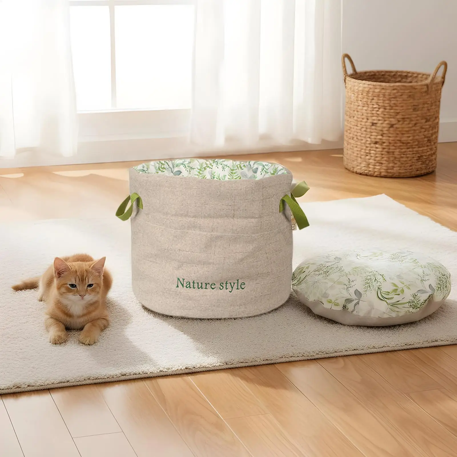 bed-for-cats-washable-winter-nest-with-handles-round-cat-bed-bucket-shaped-for-kitten-puppy-indoor-home-decor-bedroom-living