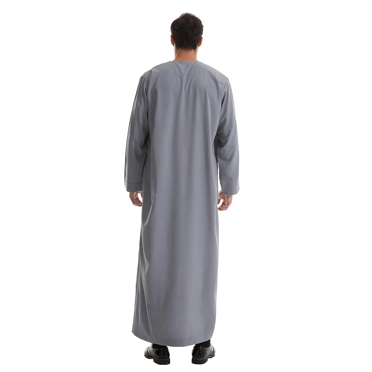 Heren Gewaad Lange Mouw Saudi Abaya Arabische Thobe Jubba Thoub Dubai Daffah Kaftan Midden-Oosten Islam Thawb Jubba Moslim Jurk Kaftan