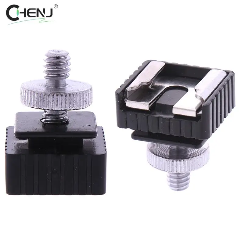 New 1 Set Metal Flash Hot Shoe Mount Adapter To 1/4\