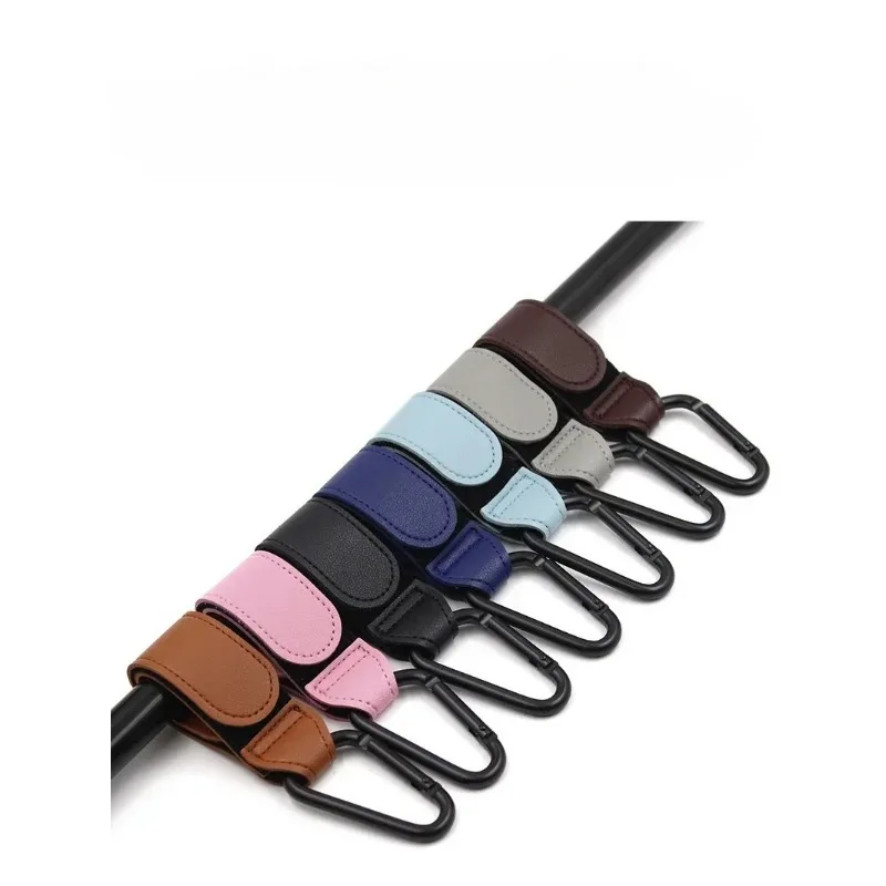 

1Pcs/4Pcs Leather Baby Bag Stroller Hook Pram Rotate 1/2pcs 360 Degree Rotatable Cart Organizer Pram Hook Stroller Accessories