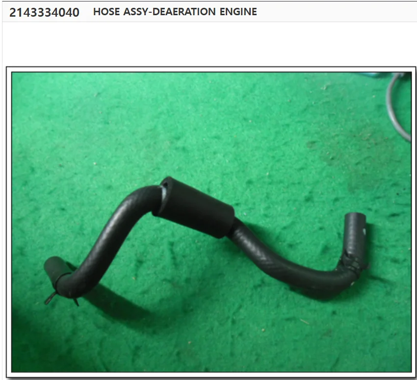 

Genuine Deaeration Engine Hose Assy 2143334040 For Ssangyong Korando C 2012-2018 G20D