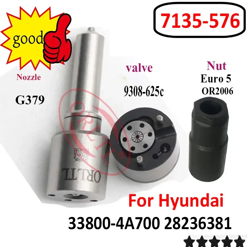 

28384645 3800-4A700 Ремкомплекты дизельного двигателя Euro 5 7135-576 Наконечник сопла G379 H379 Клапан 9308-625C для Hyundai 28236381 38004A700