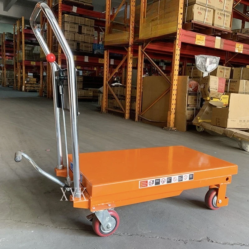 Customizable Manual Hydraulic Scissor Lift Table Mobile Small Platform Cart Scissor Lift Platform