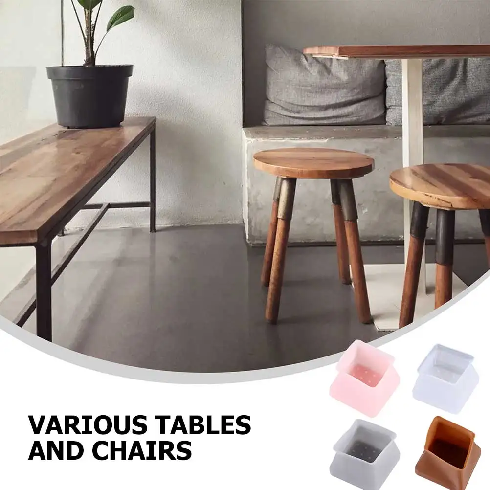 

20Pcs Furniture Leg Protectors Silicone Table Chair Caps Floor Protection Covers Anti Noise Scrub Home Accessories
