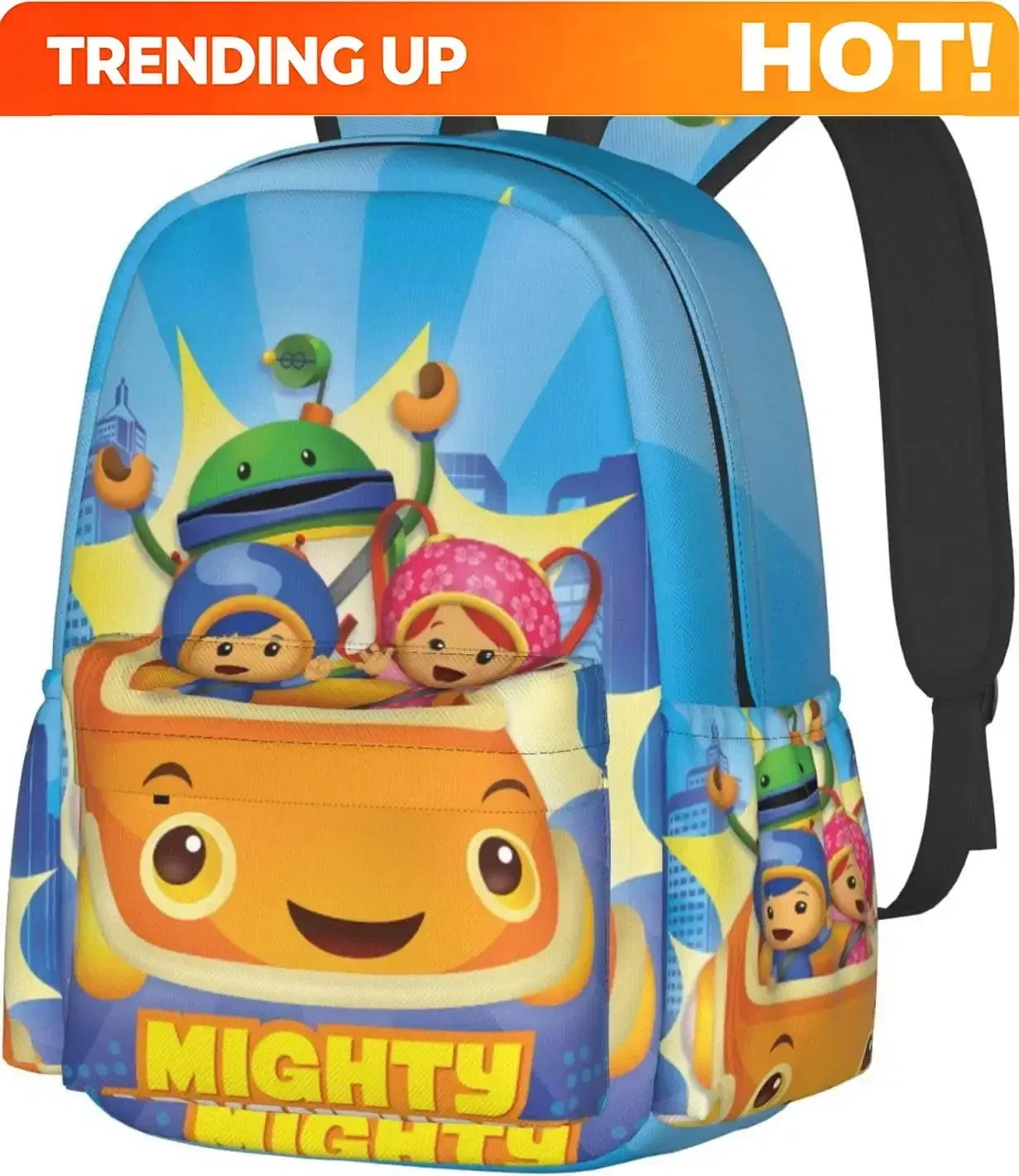 Custom Bag Backpacks Team Anime Umizoomi Adjustable Laptop Backpack Double Shoulder Bag For Women Men Climbing Shopping Work