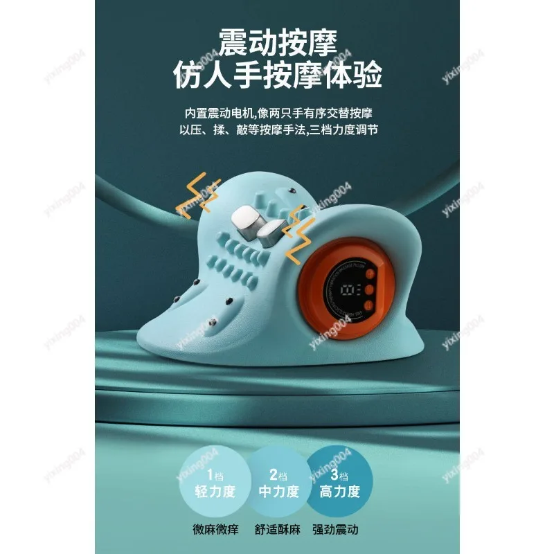 

Rechargeable Neck Massager Heated Kneading for Neck Shoulder