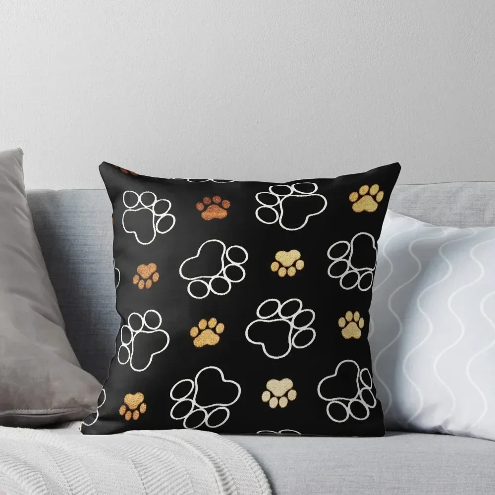 

Dog Paw Throw Pillow Decorative Sofa Cushion Couch Pillows Pillowcases For Pillows Plaid Sofa pillow