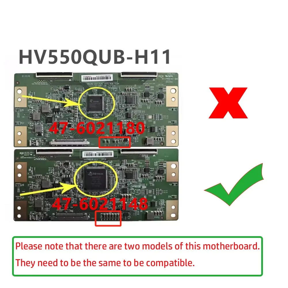 HV550QUBH11 placa t-con compatible elemento cetro E4SFT5517 W55UQTV58FE TV de 55 pulgadas 47-6021148 para Skyworth Hisense