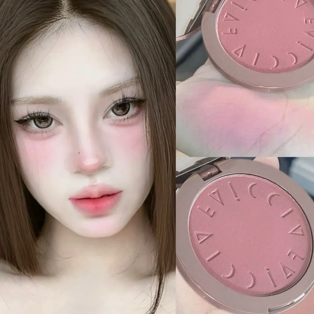 Velvet Matte Blush Powder Smooth Brightening Makeup Blush Palette Satin Finish Lasting Rouge Cheek Tint Adorable Cosmetic