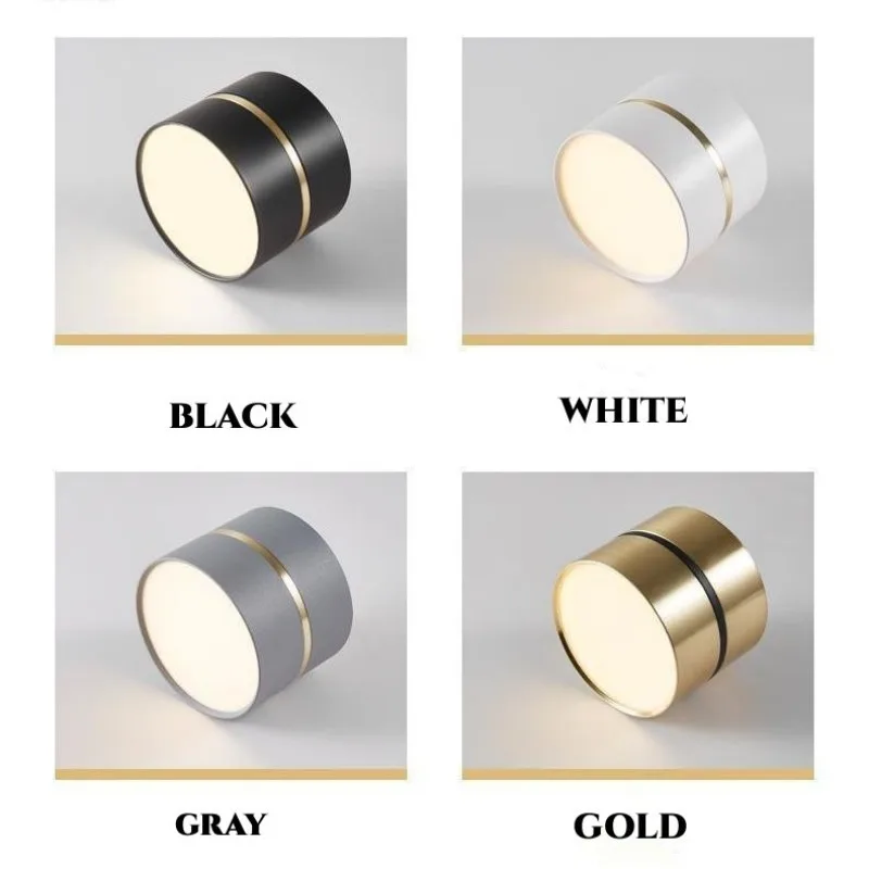 Dimmable LED Spotlight Anti-Glare Downlight 7W 9W 12W Living Room Bedroom Corridor Store Surface Mounted Downlight Ceiling Lamp