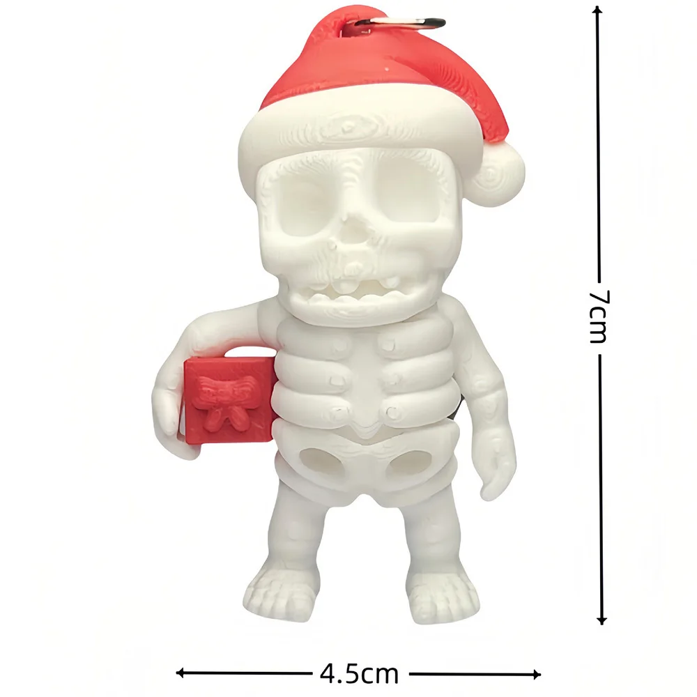 Juguetes impresos en 3D, figuras de esqueleto humano, modelo de adorno móvil multiarticulación, creatividad decorativa de escritorio, novedad, regalos para niños, juguete