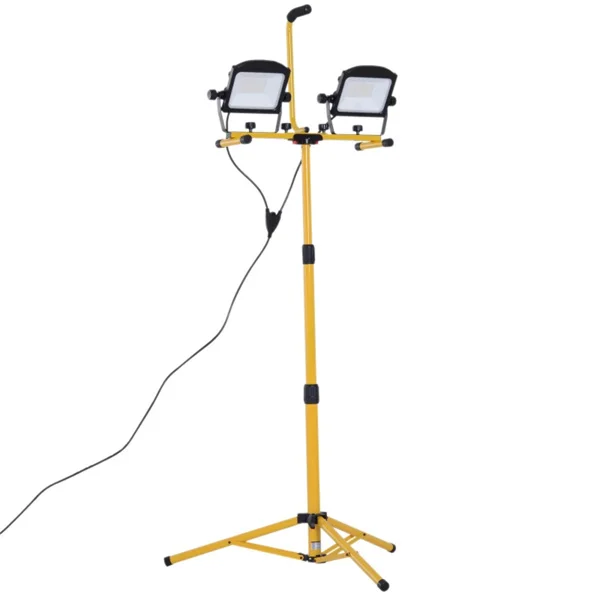 

Versatile Work Light 10,000 Lumen Dual Head LED Work Lights with Stand,Telescoping Adjustable Tripod Stand