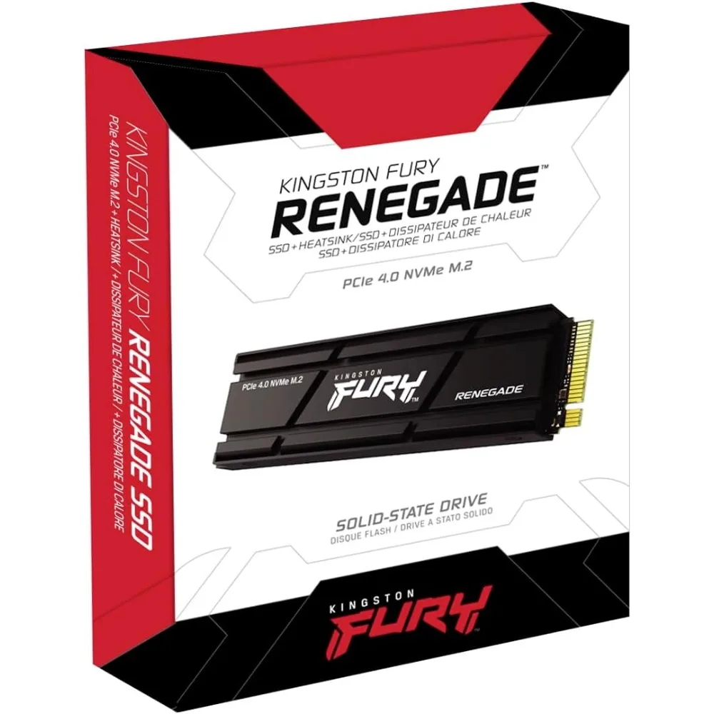 Fury Renegade 4TB PCIe Gen 4.0 NVMe M.2 Internal Gaming SSD with Heat Sink | PS5 Ready | Up to 7300MB/s | SFYRDK/4000G