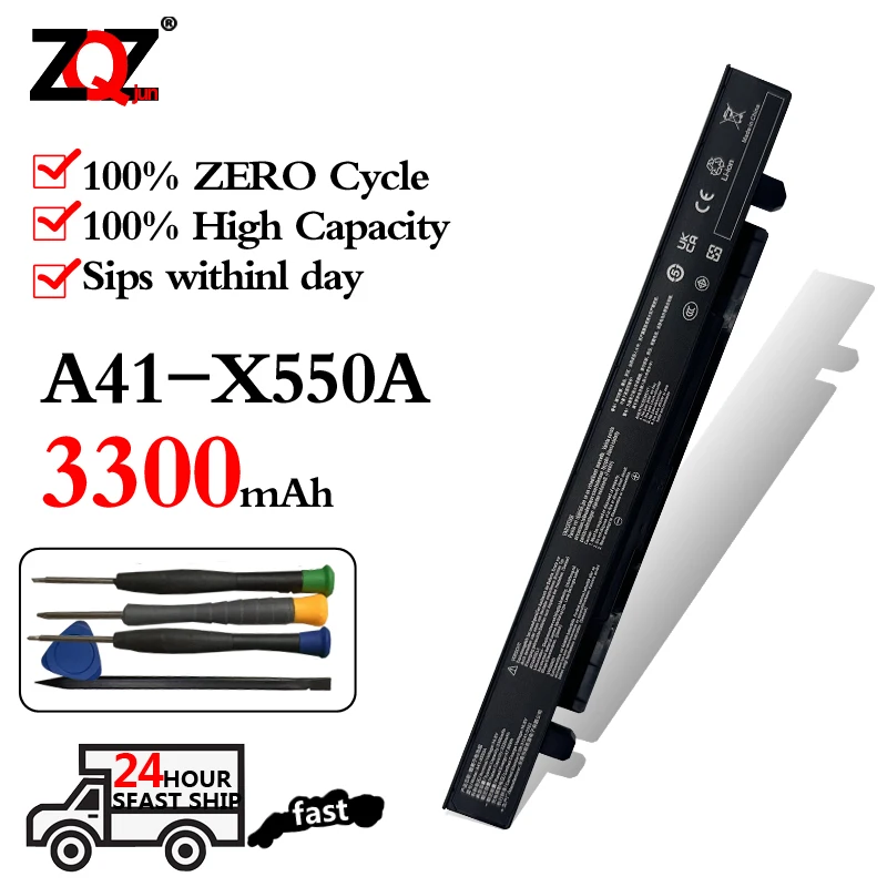 New Laptop Battery For Asus A41-X550A X550C X452E X450L X550 A450 A550 F450 R409 R510 X450 F550 F552 K450 K550 P450