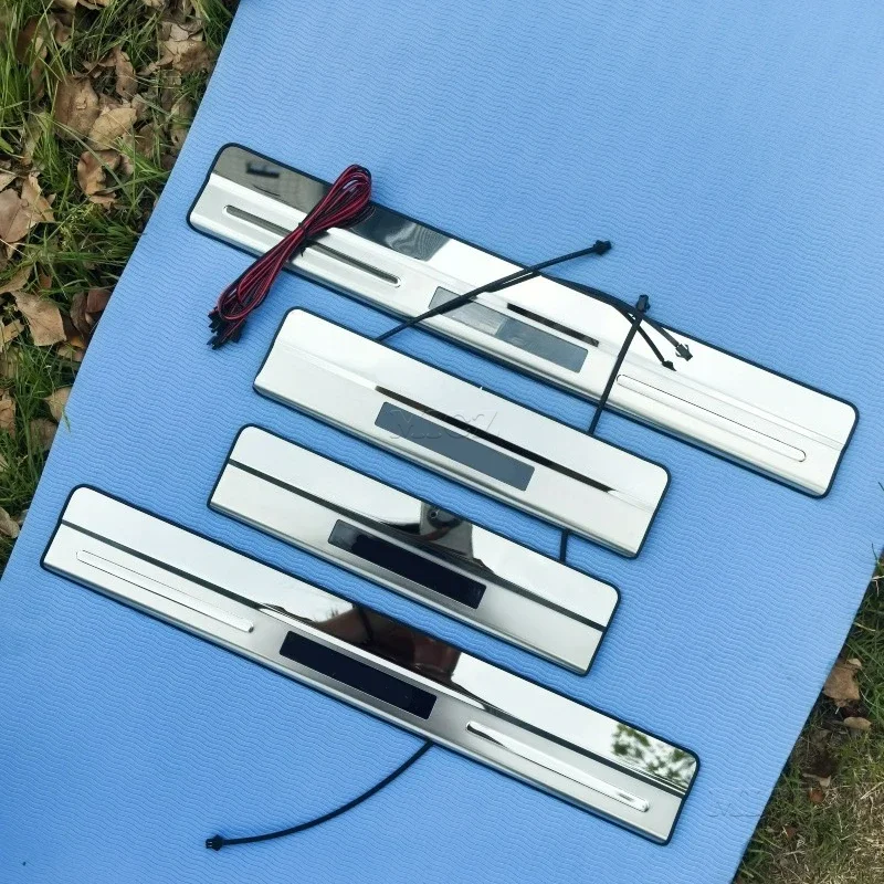 

For Volvo XC60 2008 - 2017 Car Styling High Quality LED Stainless Steel Mirror Car Door Cover Outside Door Sill Plate